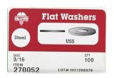 Hillman #270052 100PK 3/16 Flat Washer