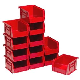 Quantum QUS-210R-12 Ultra Stack and Hang Bins, Set of 12