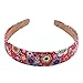 Candygirl 2.5cm Wide Headband For Girls Flower Butterfly Girls Headbands Christmas Gifts Headbands (5pcs Assorted Colors Per Pack)