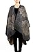 NISHAER Women Wool Alpaca Feeling Open front Blanket Cape Poncho Shawl Cardigans