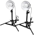 CowboyStudio Photography Table Top Photo Studio Lighting Kit - 2 Light Kit