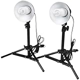 CowboyStudio Photography Table Top Photo Studio Lighting Kit - 2 Light Kit