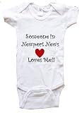 SOMEONE IN NEWPORT NEWS LOVES ME - NEWPORT NEWS BABY - City Series - White, Blue or Pink Onesie / Baby T-shirt