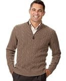 Review Tasso Elba  / Tasso Elba Cashmere Cable Knit 1/4 Zip Sweater