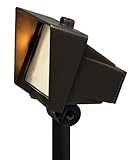 Hinkley Lighting 1521BZ T4 Flood Light with Frosted Lens 50 Watt Maximum, Bronze
