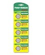 5-pack Accuevolution Lithium Cr2032 3v Button Cell Batteries for Remotes, Watches, Cameras