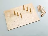Rev-A-Shelf 4DPS-3021 Medium Drawer Peg System with 12 pegs - Wood - Maple-Natural