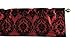 lovemyfabric Taffeta Damask Print Kitchen Curtain/Valance Window Treatment 56 Inch Wide 14 Inch Long (Black on Red)