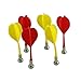 Voberry Set of 6 Bullseye Target Game Plastic Wing Magnetic Darts Needle Eyesight Practice