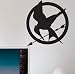 Hunger Games Mocking Jay Wall Art Sticker Decal Peel and Stick. Black