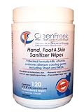 CleenFreek SportsHygiene 120-Count Hand and Foot Wipes