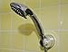 Genexice Chrome Shower Head Holder with Rotate & Lock Power Gel Suction Cup