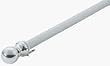 Valley Forge 2-Piece 5-Foot Brushed Aluminum Spinning Flag Pole