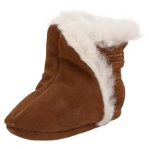 EMU Australia Infant/Toddler Crawler Bootie,Chestnut,6-12 Months (US Infant 3 M)