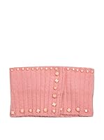 Alice Hannah Falso cuello Chunky Rib (Rosa)