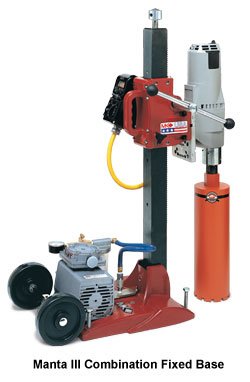 Manta III Combination Drill Stand with Milwaukee Motor: 375 / 750