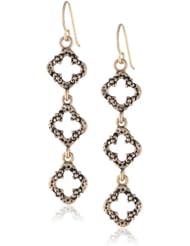 Barse "Basics" Triple Clover Bronze Earrings
