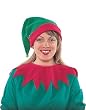 Economy Christmas Elf Costume Accessory Hat Collar Kit