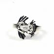 Sterling Silver Plain Rings Frog Design - Sizes: 5-8