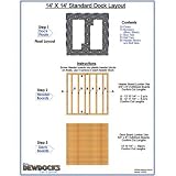Dewdocks Standard Dock (Beige/Blue,14 X 14-Feet)