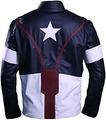 Hollywood Wardrobe Men's Avengers Age Of Ultron Captain America Jacket Large Blue
