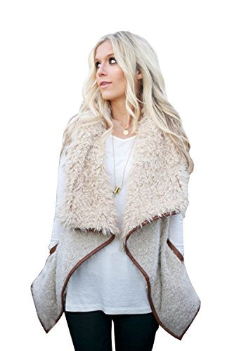 Cozy Arctic Chic Shearling Sherpa Vest Jacket Standard & Plus Size & Storage Bag