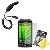 Cbus Wireless LCD Screen Guard / Protector / Film & Car Charger for BlackBe ....