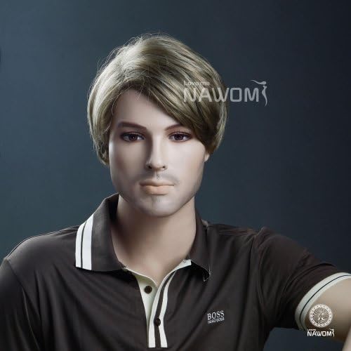KOLIGHT Fashion Short Straight Blonde Men Wigs Hair Cosplay