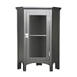 Elegant Home Fashions 7640 Madison Avenue Corner Floor Cabinet Dark Espresso