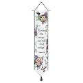 Whisper Wings Biblical Verse Bell Pull Wall Hanging- 41x9"