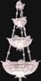 Princess Three Tier Forty-Six Light Crystal Chandelier by James R. Moder