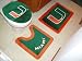 NCAA Miami Hurricanes 3-Piece Bath Rug Set
