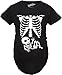 Maternity White Skeleton Rib Cage Halloween T-Shirt Funny Pregnancy Tee