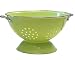 Calypso Basics 5 Quart Enamel On Steel Colander, Lime