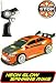 Remote Control RC Car Neon Glow Spinner Rim Mitsubishi EVO - 1:18 Scale