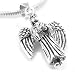 Sterling Silver Moveable Angel Wing Charm Pendant