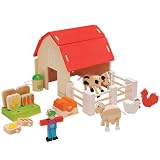 Everearth Organic Wooden Farm PlaysetIMAGE