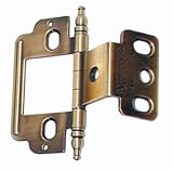 Amerock Full Inset Partial Wrap Free Swinging Minaret Tip Hinge For 3/4 Doors Antique English Single