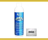 Blitz Non-Toxic Gem & Jewelry Cleaner (Concentrate 8oz.) with DB Roth 100% Cotton Flannel All-in-one Jewelry Cleaning, Polishing & Buffing Cloth (2-Ply)