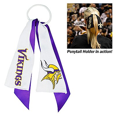 Minnesota Vikings Ponytail Holder Hair Tie Ribbon