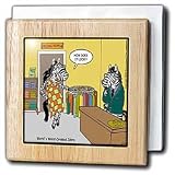 Londons Times Funny Animals Cartoons - Worst-Dressed Zebra - Tile Napkin Holders