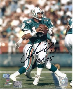 Dan Marino Autographed/Hand Signed Miami Dolphins 8x10 Photo w/''HOF 05'' insc