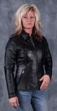 Ladies Soft Nappa Leather Biker Jacket