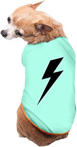 PuppyFasion Black Lightning Cute Pet Dog Vest SkyBlue