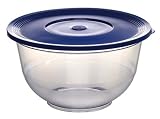 Emsa - 503714 - Superline - Saladier avec couvercle - Transparent / Bleu - 2,0 L - Diamètre: 22 cm