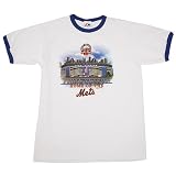 New York Mets Final Season Stadium Water Color T-shirt by Majestic Athletic