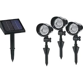 Sunforce Solar LED Floodlights - 3-Pc. Set