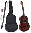 38" COFFEE Acoustic Guitar Starter Package (Guitar, Gig Bag, Strap, Pick, eBook)