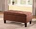 Coaster Contemporary Rectangular Chocolate Storage Ottoman