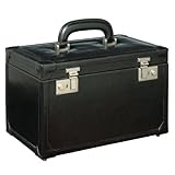 Maxwell Scott - Vanity case en cuir noir (Bellino)